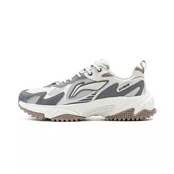 Li Ning Qixing 2.0 Толстая подошва Универсальная прочная нескользящая амортизирующая износостойкая увеличивающая рост низкая повседневная обувь AGCT311-2 39