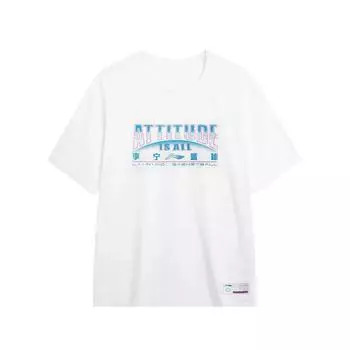 Li-Ning Quick-Dry Moisture-Wicking Breathable Cool Feeling Round Neck Basketball Casual Sports Short Sleeve T-Shirt Unisex Tops ASLW509-1 M