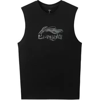 Li-Ning Quick-Dry Sleeveless Training Casual Sports Vest Men tops Black YVSV029-2 S