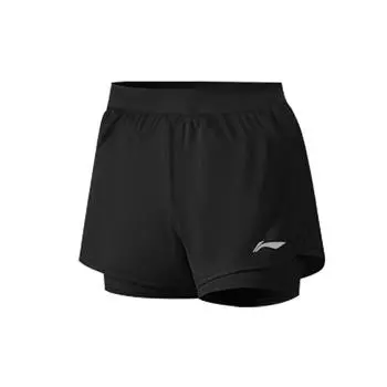 Li-Ning Quick-Dry Yoga Running Training Shorts Women shorts YKSU100-1 XS