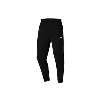 Li-Ning Quick-Drying Breathable Elastic Cuffed Ice Silk Training Knitted Sports Pants Men pants Black AYKR465-1 L