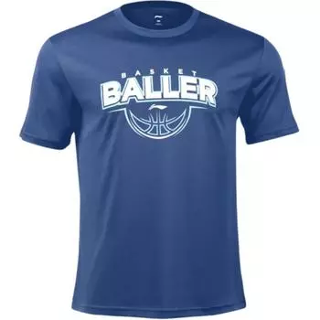 Li-Ning Quick-Drying Breathable Sweat-Absorbing Short Sleeve T-Shirt Men Tops Deep-Navy YTSU077-4 S