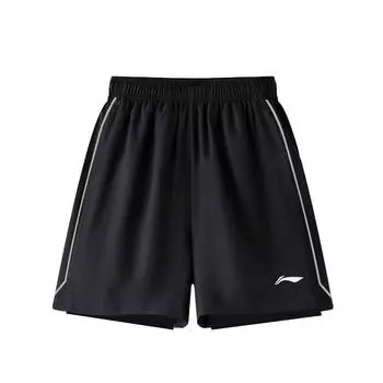 Li-Ning Quick-Drying Breathable Training Cool Feeling Lace-Up Five-Point Sports Shorts Unisex shorts AKBS202-1 M
