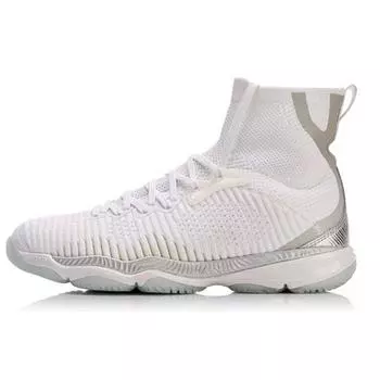 Li Ning Ranger 2 Хамелеон Амортизирующие Износостойкие Дышащие Высокие Профессиональные Соревновательные Бадминтонные Кроссовки Мужские белые AYAN003-2 39