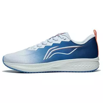 Li Ning Red Rabbit 6 удобные универсальные модные светоотражающие легкие прочные низкие кроссовки для бега мужские кроссовки сине-белые ARMT015-18 43