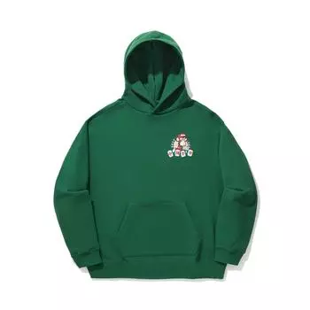 Li Ning Reignite Series Boring Ape Trend Sports Club New Year Limited Loose Pullover Hoodie Unisex hoodies Eden-Green AWDU909-4 S