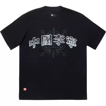 Li Ning Reignite Series Футболка свободного кроя с принтом, с круглым вырезом и коротким рукавом, унисекс, черная AHSU923-1 M