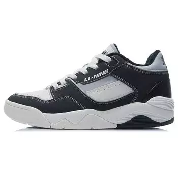 Li-Ning Retro 80S Мягкие Удобные Прочные Легкие Низкие Винтажные Баскетбольные Кроссовки Женские Кроссовки Черные AGBR086-1 35