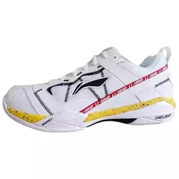 Li Ning резиновые удобные модные непобедимые ACE амортизирующие нескользящие износостойкие низкие туфли для бадминтона мужские туфли AYAQ015-11 39