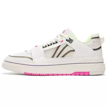 Li Ning Rookie прочные дышащие низкие баскетбольные кроссовки в стиле ретро, мужские кроссовки, белые, ABCS023-1 44