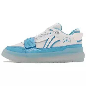 Li Ning Rookie Удобные универсальные нескользящие низкие баскетбольные кроссовки женские кроссовки белые синие ABCS050-3 36