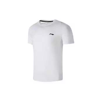 Li-Ning Round Neck Quick-Dry Cool Breathable Short Sleeve T-Shirt Men Tops White ATSU819-2 S