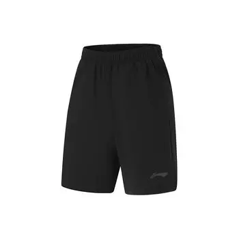 Li Ning Running Series Logo Print Quick-Dry Cool Sports Shorts Men Shorts Black AKSU339-1 M