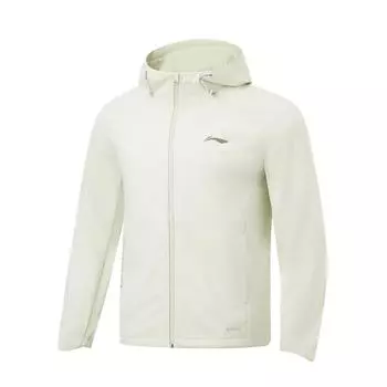 Li Ning Running Series Logo Print Светоотражающая спортивная куртка для мужчин, светло-чайно-зеленая AFDT627-4 3XL
