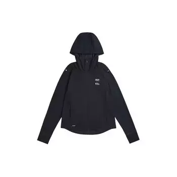 Li Ning Running Series однотонная универсальная легкая спортивная куртка на молнии с капюшоном женские куртки черного цвета AFDU384-1 L