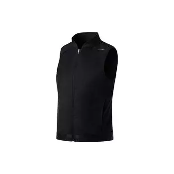 Li Ning Running Series однотонный светоотражающий облегающий надувной жилет женские жилеты черного цвета AMDS052-1 M
