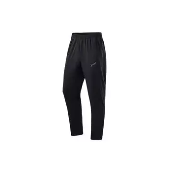 Li Ning Running Series светоотражающие быстросохнущие крутые спортивные длинные брюки мужские низы черные AYKR125-1 L