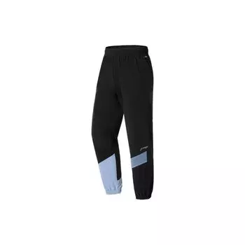 Li-Ning Running Series, светоотражающие быстросохнущие спортивные штаны с логотипом на шнурке, мужские брюки, черные AYKS345-1 M
