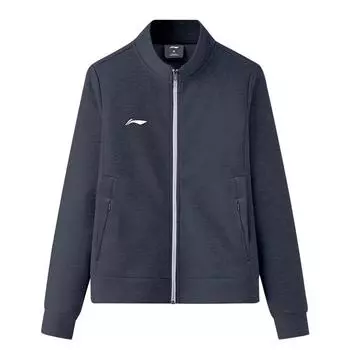Li Ning Running Series Удобная дышащая толстовка с длинным рукавом Унисекс толстовки чернильно-серого цвета AWDS393-1 M