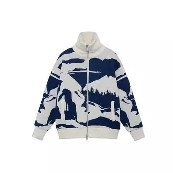 Li-Ning Runway Edition Plus бархатная теплая вязаная куртка мужские куртки Off-White AFDS225-1 L