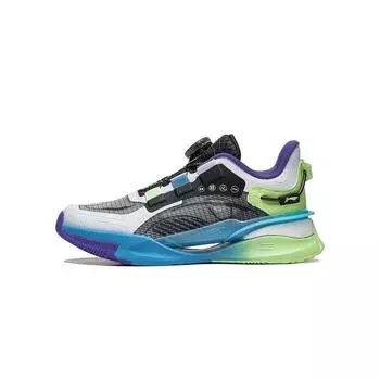 Li-Ning Rush Shadow 1.5 Cloud легкие амортизирующие нескользящие повседневные туфли детские кроссовки белые черные YKCT052-3 37
