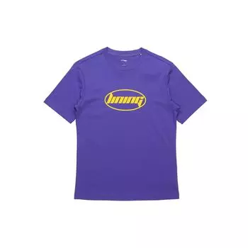 Li-Ning с принтом алфавита, однотонная футболка с круглым вырезом и короткими рукавами, топы унисекс, либерти-фиолетовый AHSQ412-6 M