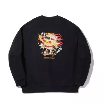 Li Ning Sam Taylor Художник Лимитированная Серия Принт Буквы Круглый Вырез Удобный Дышащий Свободный Свитшот Мужской свитшот Черный AWDV713-3 S