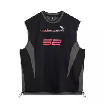 Li Ning Серия Anti-Five Повседневный Спортивный Простой Пуловер с Круглым Вырезом Удобный Универсальный Свободный Жилет с Буквами Мужские Топы Черный AVSV195-2 S