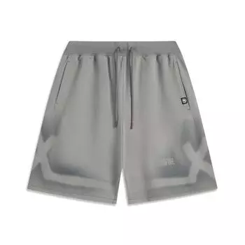 Li Ning Серия Anti-Five Спорт Минималистичные Свободного Кроя Цветной Блок Повседневные Шорты Мужские шорты Железо-Синий-Серый AKSV039-6 M