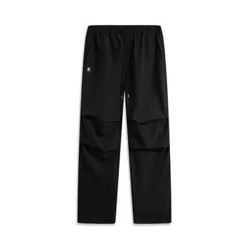 Li Ning Серия Anti-Five Свободные Быстросохнущие Универсальные Спортивные Брюки Прямого Покроя Мужские низы Черный AYKU571-3 M