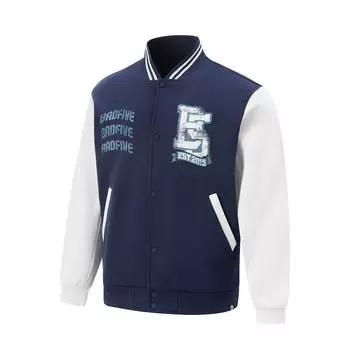 Li Ning Серия Anti-Five Удобная Теплая Прочная Бейсбольная Куртка Мужская Куртка Синяя AFDUB65-1 M