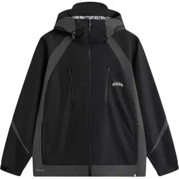 Li Ning Серия Anti-Five Ветрозащитная Свободная Повседневная Ветровка с Капюшоном Мужская Верхняя одежда Черная AFDV013-2 M