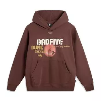 Li-Ning Серия Badfive Ветрозащитное Удобное Универсальное Худи Мужские худи Коричневый AWDV595-2 M