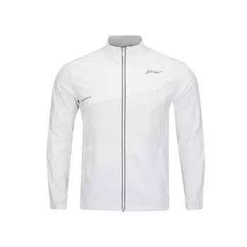 Li Ning Серия Бадминтон Клуб Простая Универсальная Быстросохнущая Прохладная Спортивная Футболка с Длинным Рукавом Унисекс Топы Белая AYYV003-2 M