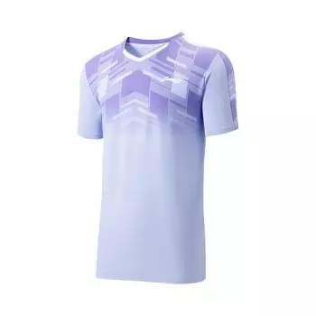 Li Ning Серия Бадминтон Удобный Повседневный Простой Пуловер с V-образным вырезом Футболка с коротким рукавом для бадминтона Топы Унисекс Светло-фиолетовый AAYV045-4 M