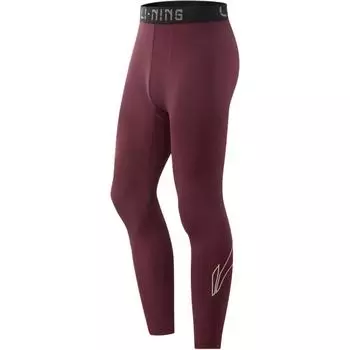 Li Ning Серия CBA All-Star Баскетбол Удобные Повседневные Простые Универсальные С надписью Средняя Посадка Брюки-капри Спортивные Мужские брюки Насыщенный бордовый AULV059-2 XL