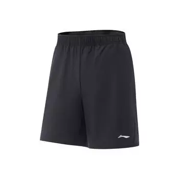 Li Ning Серия Фитнес Однотонные Дышащие Универсальные Спортивные Шорты Пятиточки Женские шорты Черный AKSV442-1 S