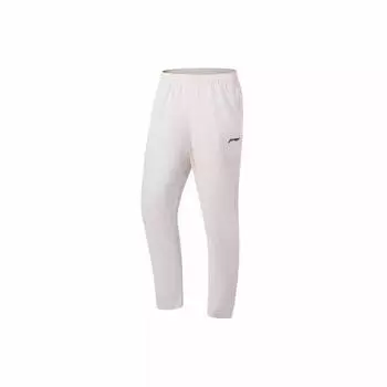 Li Ning Серия Фитнес Однотонные С принтом логотипа Эластичный пояс Зауженные Трикотажные Спортивные брюки Мужские низы Серо-коричневый AKLT541-3 2XL