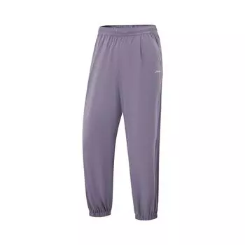 Li Ning Серия Фитнес Однотонные Со средней посадкой Ледяной шелк Быстросохнущие Прохладные Удобные Дышащие Универсальные Зауженные Вязаные Спортивные брюки AKYV184-3 XS