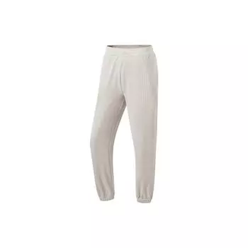 Li Ning Серия Фитнес Однотонные Вязаные Джоггеры Свободного Кроя Женские Джоггеры Лунно-Серый AKLT098-2 M