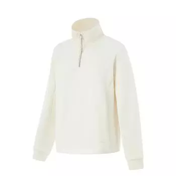 Li Ning Серия Фитнес Однотонный Стойка Воротник Удобный Дышащий Повседневный Свитшот Женский свитшот Однотонный-Желтый AWDU150-4 L