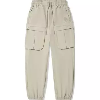 Li Ning Серия Кунг-фу Свободные Удобные Дышащие Спортивные Длинные Брюки Мужские низы Li-Grass AYKV395-4 L