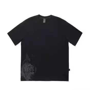 Li Ning Серия Кунг-фу Универсальная Простая Удобная Повседневная Модная Спортивная Футболка с Коротким Рукавом Мужские Топы AHSV497-4 M