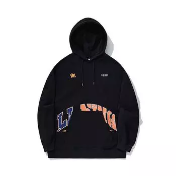 Li Ning Серия Reignite Толстовка с капюшоном с надписями Удобная Дышащая Универсальная Спортивная Толстовка Унисекс Черный AWDU349-4 M