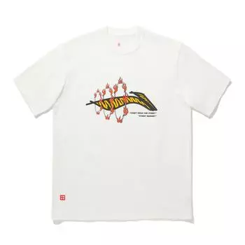 Li Ning Серия Скейтборд Принт Буквы Пуловер с Круглым Вырезом Футболка с Коротким Рукавом Унисекс Футболка Молочно-Белый AHSU931-2 L