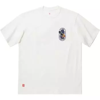 Li Ning Серия Скейтборд Свободный крой Круглый вырез Футболка с коротким рукавом Унисекс Топы Молочно-белый AHSU937-4 XL