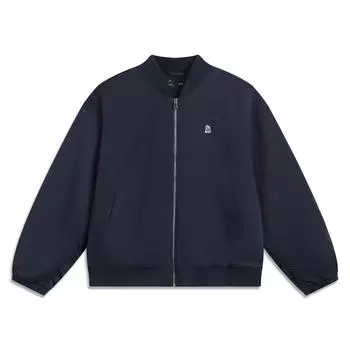 Li Ning Серия спортивного образа жизни Однотонная куртка на молнии Мягкая Удобная Дышащая Универсальная Свободная Женские куртки AJDV270-3 XS