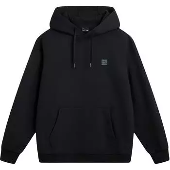 Li Ning Серия Спортивный Стиль Повседневная Толстовка С Капюшоном Свободного Кроя Однотонная Унисекс AWDVE01-1 S