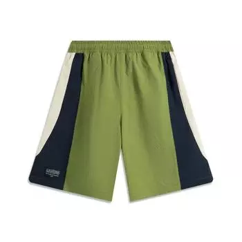 Li Ning Серия Спортивный Стиль Жизни Повседневные Удобные Универсальные Спортивные Шорты Мужские шорты Травянисто-зеленый AKSV297-3 S