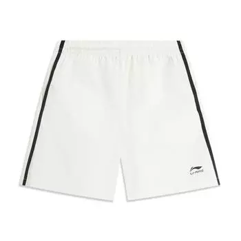 Li Ning Серия Спортивный Стиль Жизни Повседневные Удобные Универсальные Спортивные Шорты Женские шорты Молочно-белый AKSV600-2 XS